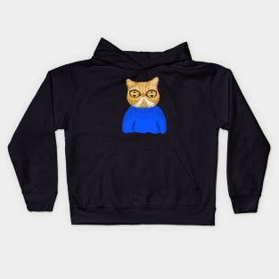 Big-Eyed Cute Kitty Cat Kids Hoodie